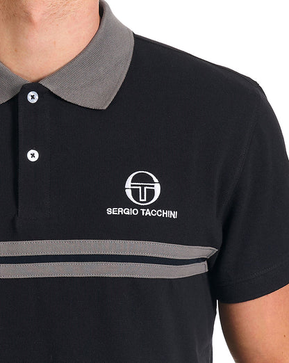 Sergio Tacchini Dallas Poloshirt Schwarz/Anthrazit