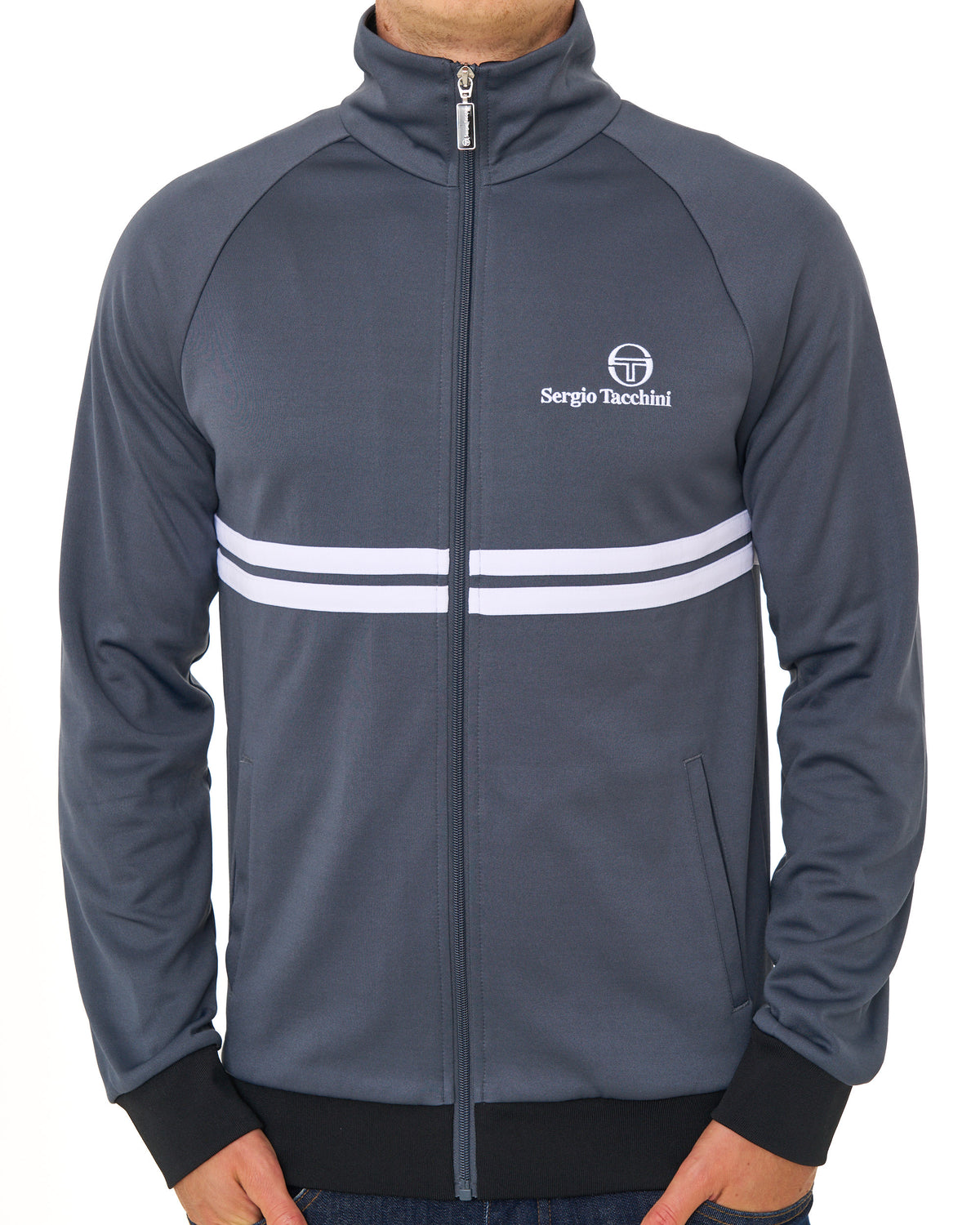 Sergio Tacchini Dallas Track Top Dark Grey