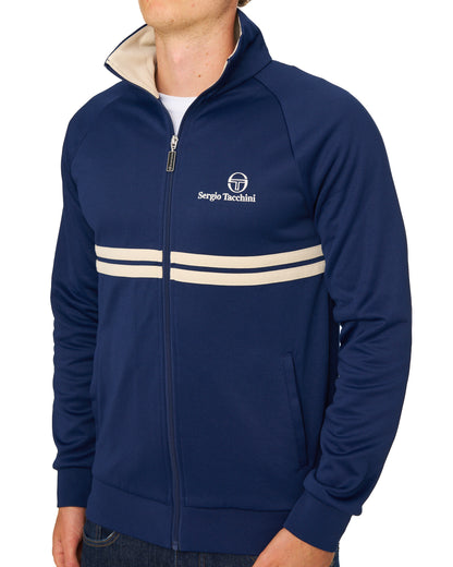 Sergio Tacchini Dallas Track Top Navy Blue/Light Sand
