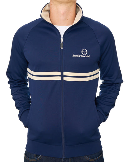 Sergio Tacchini Dallas Track Top Navy Blue/Light Sand