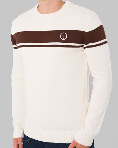 Sergio Tacchini Masters Crew Knit Gardenia