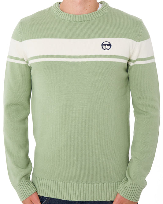 Sergio Tacchini Sergio Tacchini Masters Crew Knit Sage Green