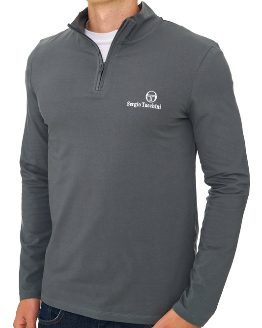 Sergio Tacchini Sergio Tacchini 1/4 Zip Top Dark Grey