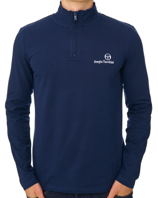 Sergio Tacchini Sergio Tacchini 1/4-Reißverschluss-Top in Marineblau