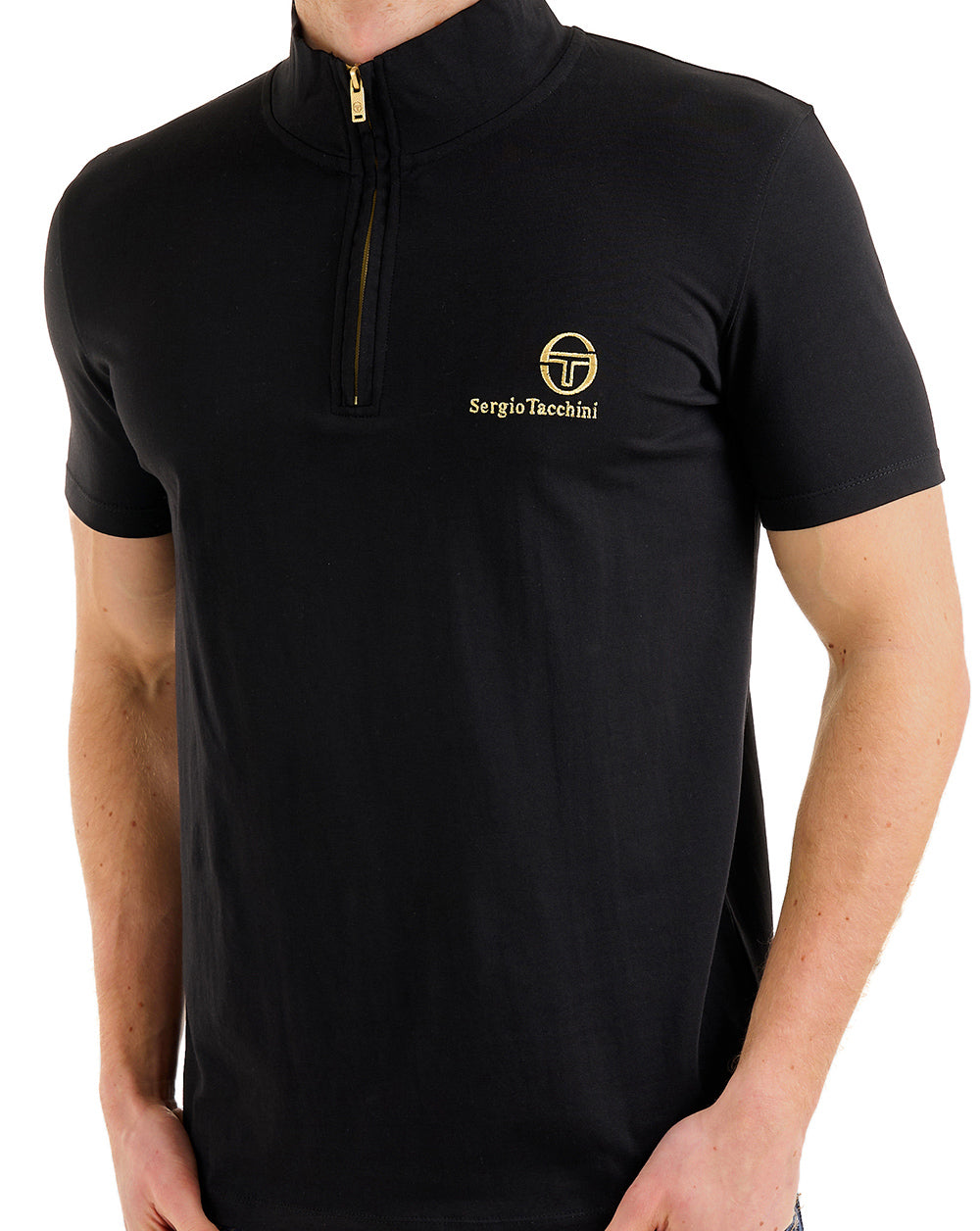 Sergio Tacchini Daytone 1/4 Zip Top Black