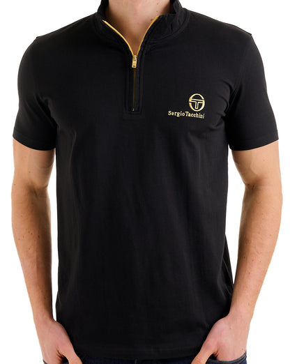 Sergio Tacchini Daytone 1/4 Zip Top Schwarz