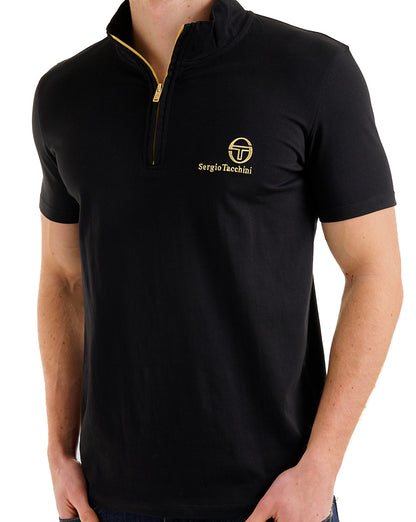 Sergio Tacchini Daytone 1/4 Zip Top Schwarz