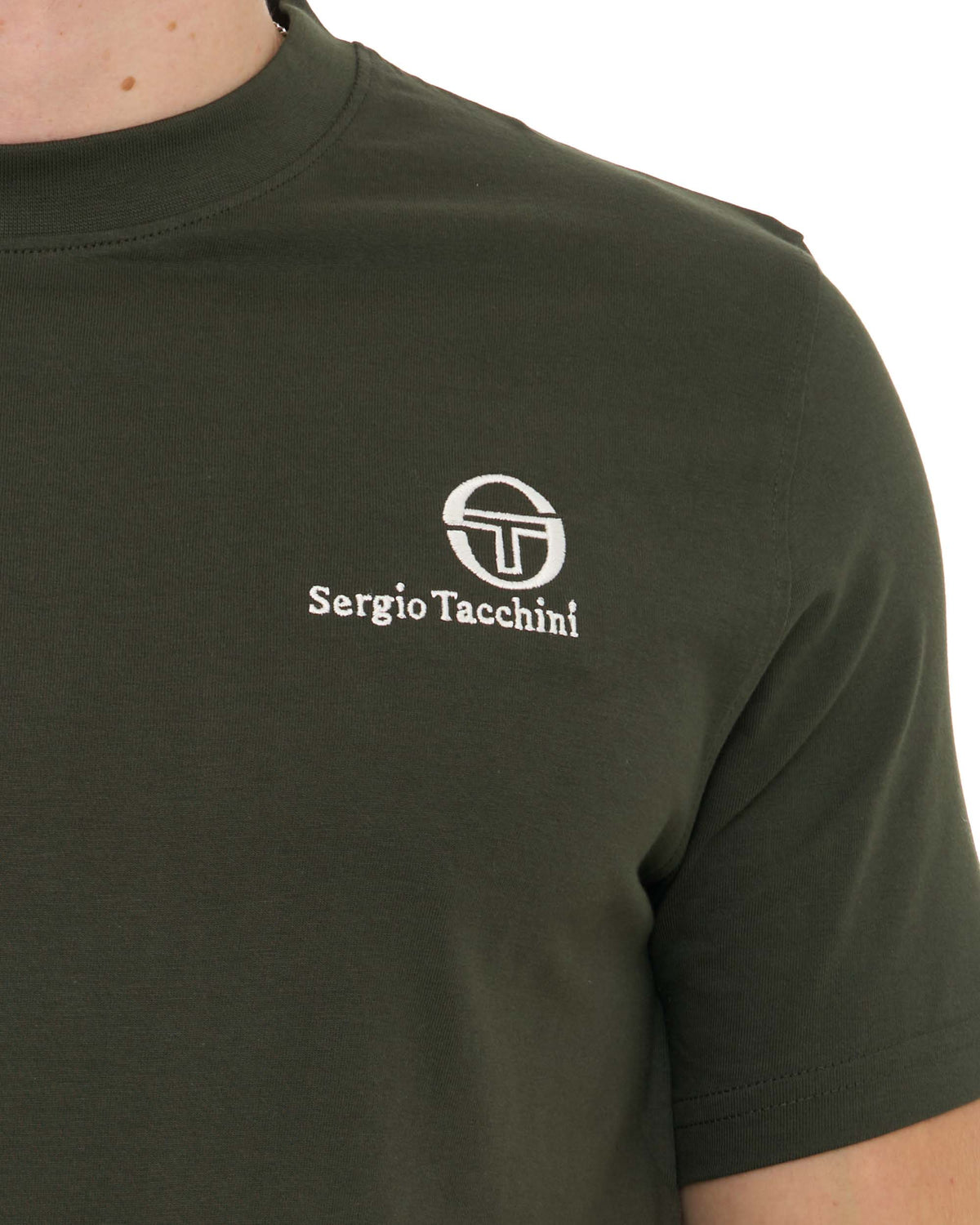 Sergio Tacchini Felton T Shirt Dark Green