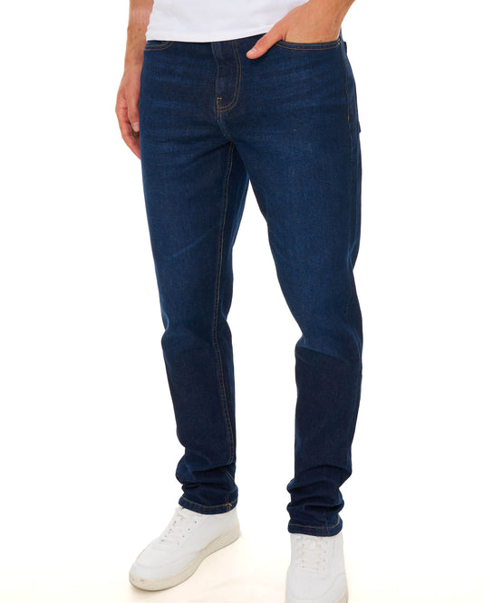 Sergio Tacchini Sergio Tacchini Forza Straight Leg Jeans Indigo Wash