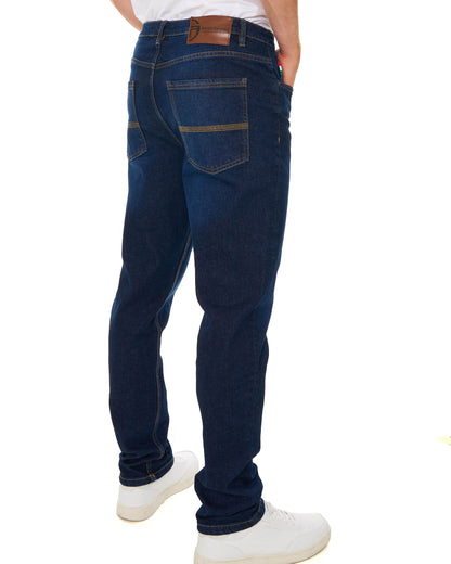 Sergio Tacchini Forza Straight Leg Jeans Indigo Wash