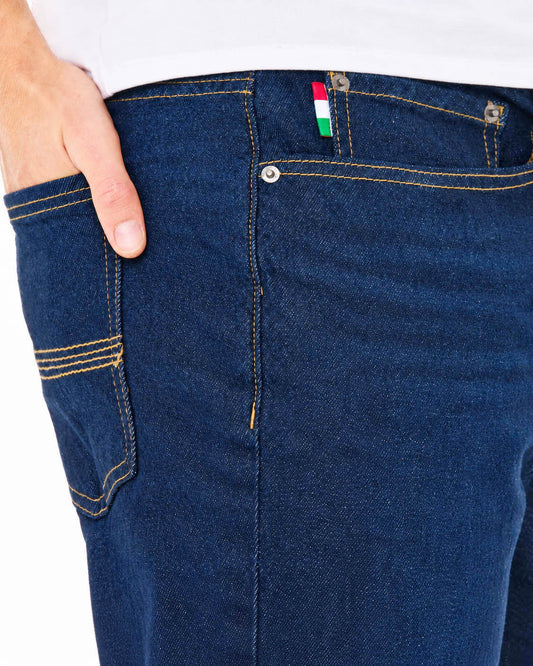 Sergio Tacchini Sergio Tacchini Forza Straight Leg Washed Jeans