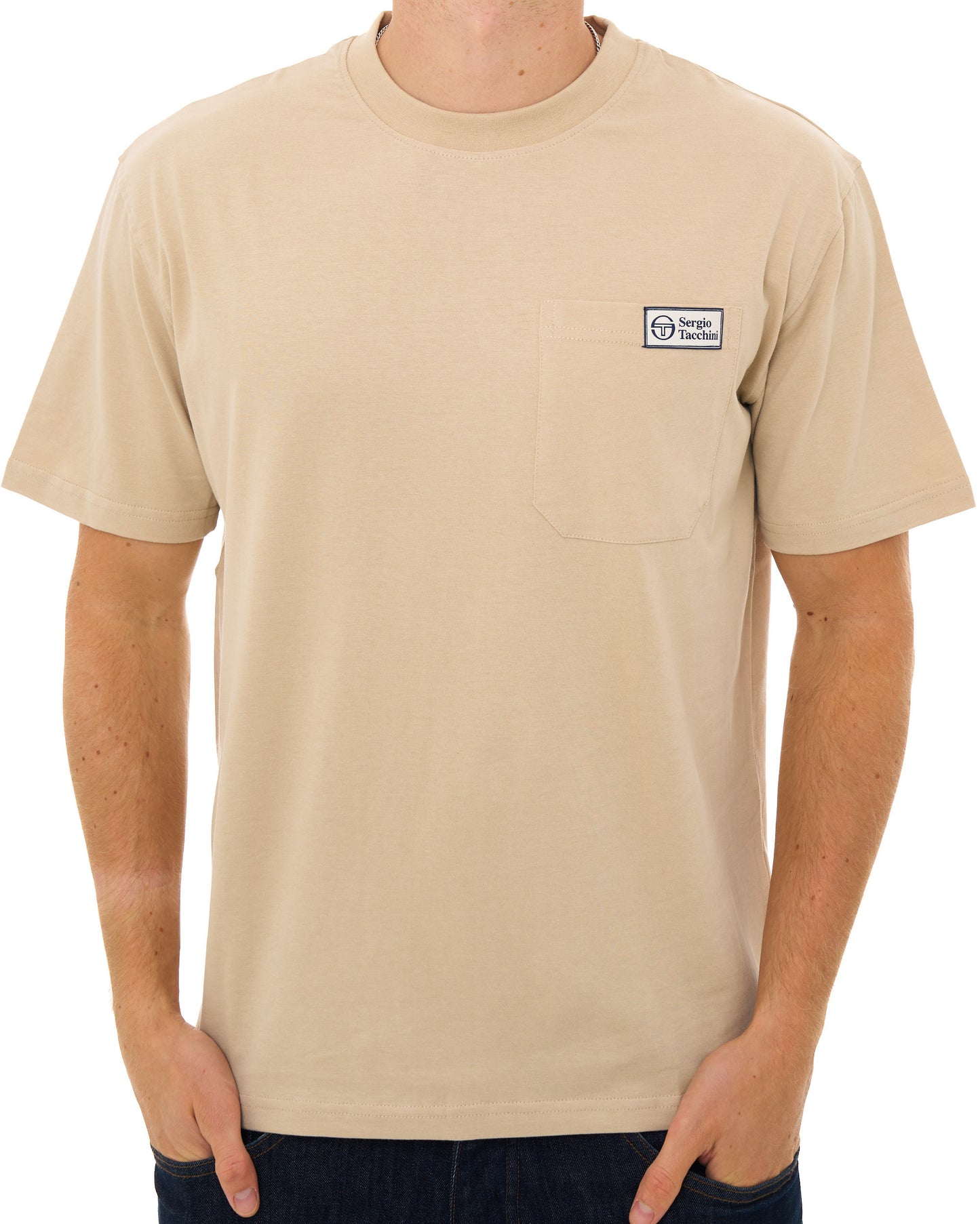 Sergio Tacchini Gallo Pocket T Shirt Light Sand