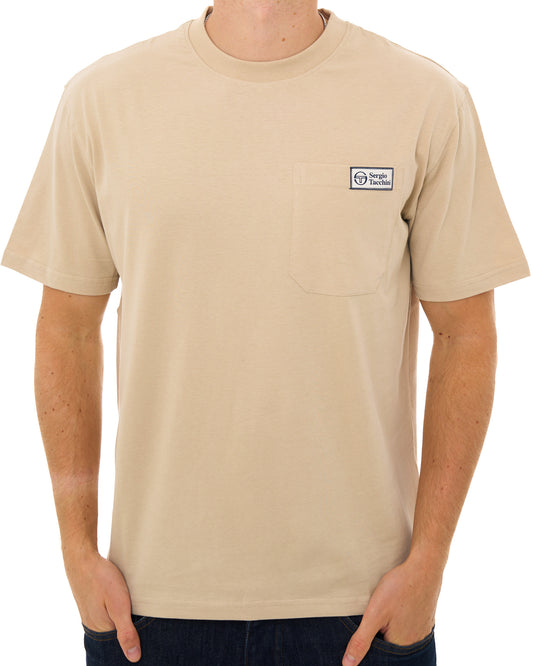 Sergio Tacchini Sergio Tacchini Gallo Pocket T Shirt Light Sand