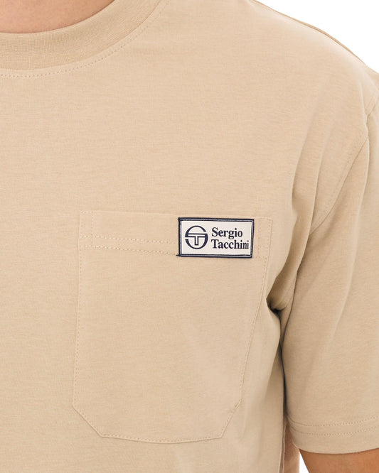Sergio Tacchini Sergio Tacchini Gallo Pocket T Shirt Light Sand