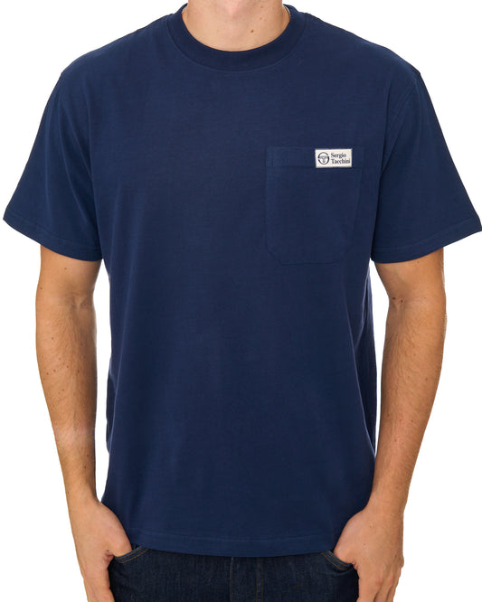 Sergio Tacchini Sergio Tacchini Gallo Pocket T Shirt Navy Blue