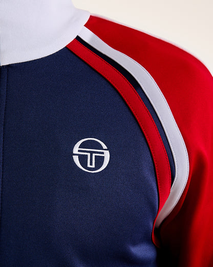 Sergio Tacchini Ghibli Davis Trainingsoberteil Marineblau/Tiefrot