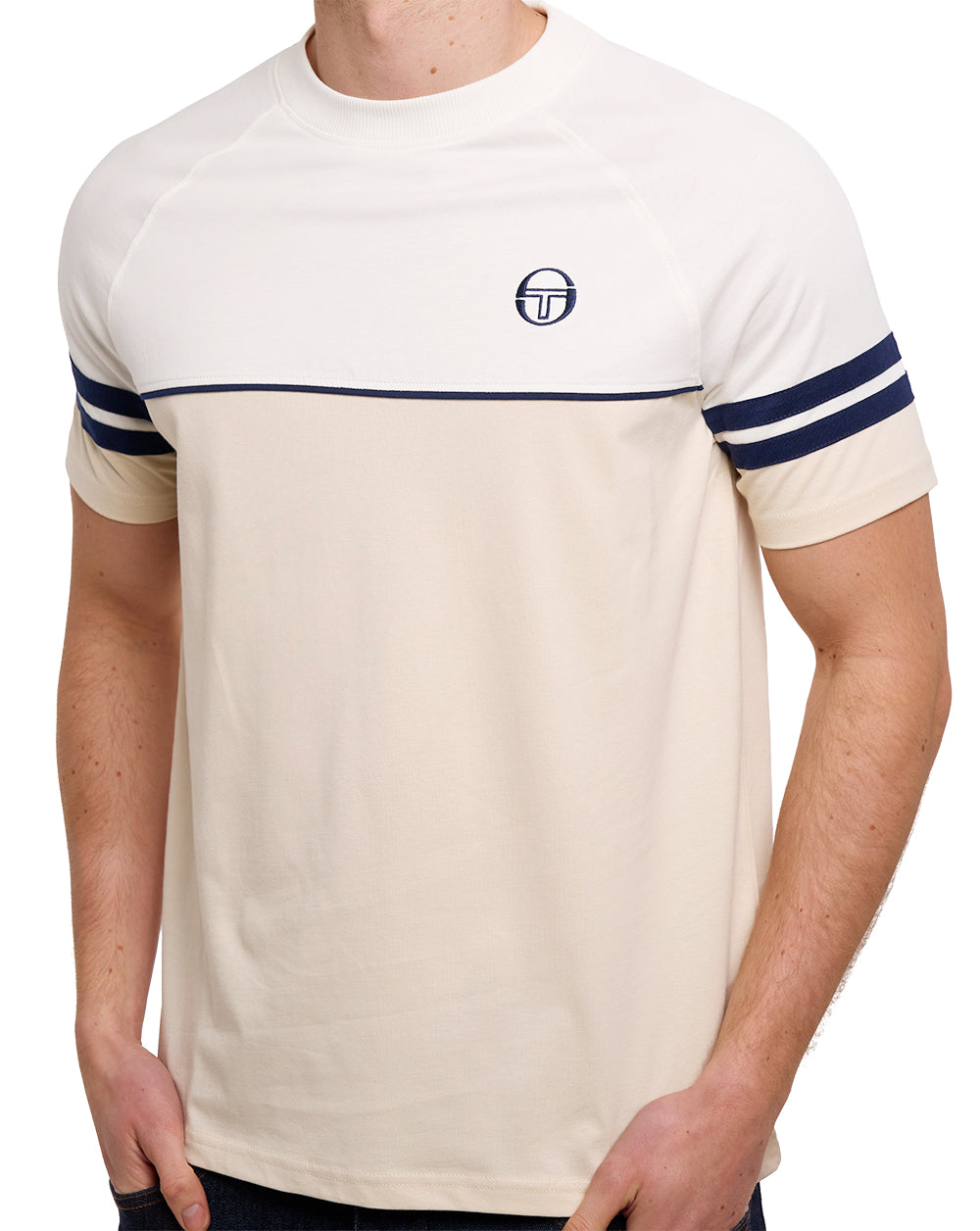 Sergio Tacchini Orion T Shirt Gardenia/Sandshell