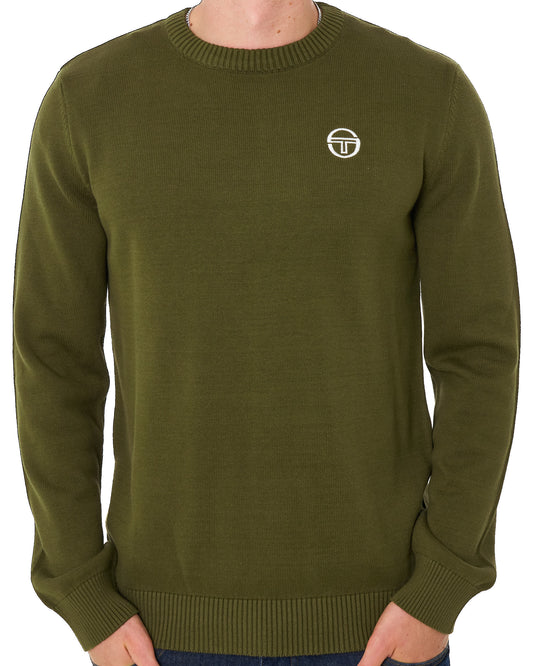 Sergio Tacchini Sergio Tacchini Jimmy Crew Knit Dark Olive