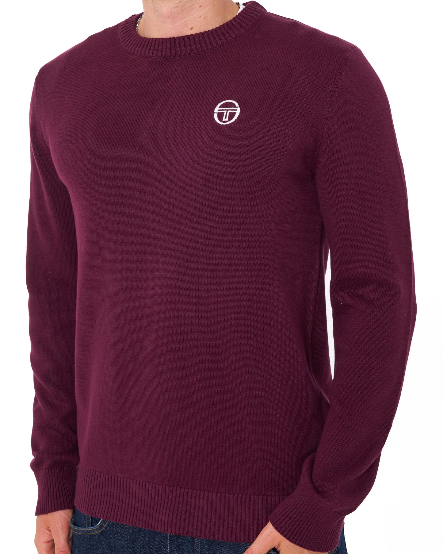 Sergio Tacchini Jimmy Crew Knit Burgundy