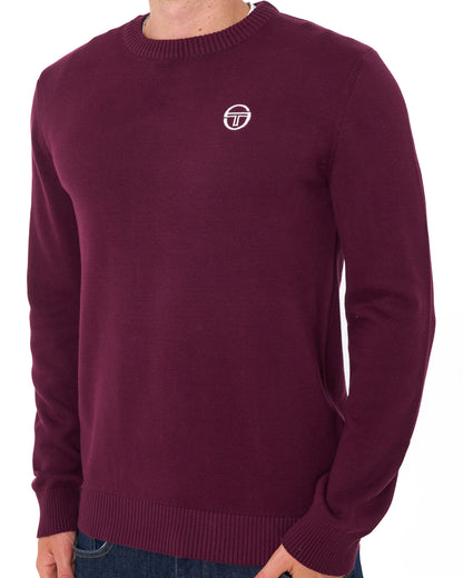 Sergio Tacchini Jimmy Crew Knit Burgundy