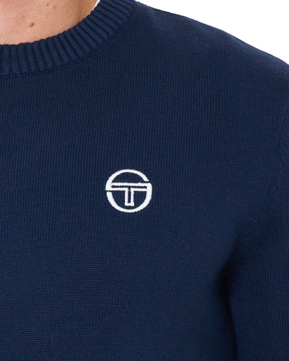 Sergio Tacchini Jimmy Crew Knit Navy Blue