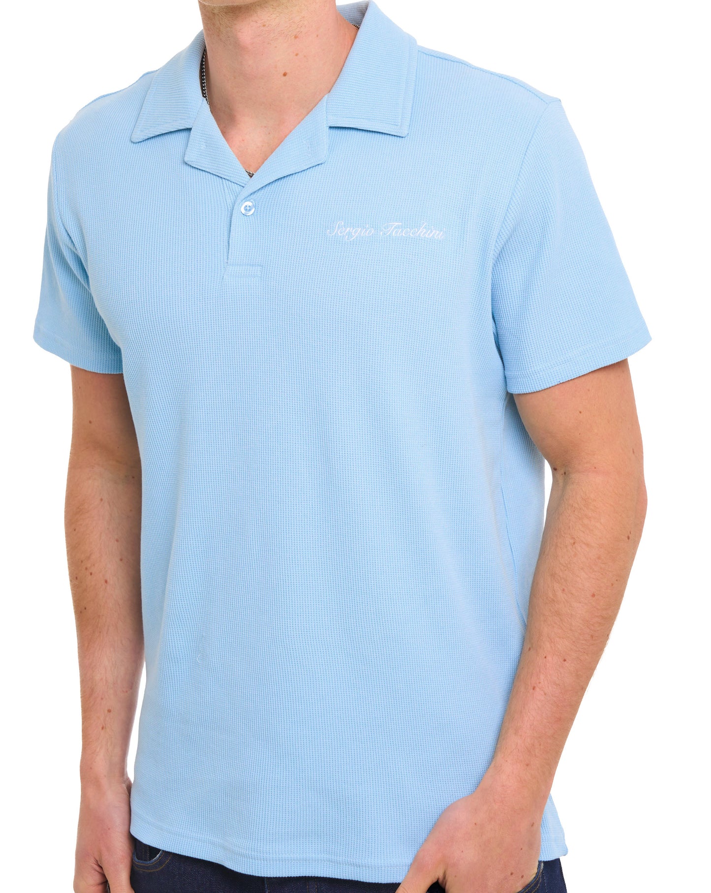 Sergio Tacchini Revere Collar Polo Sky