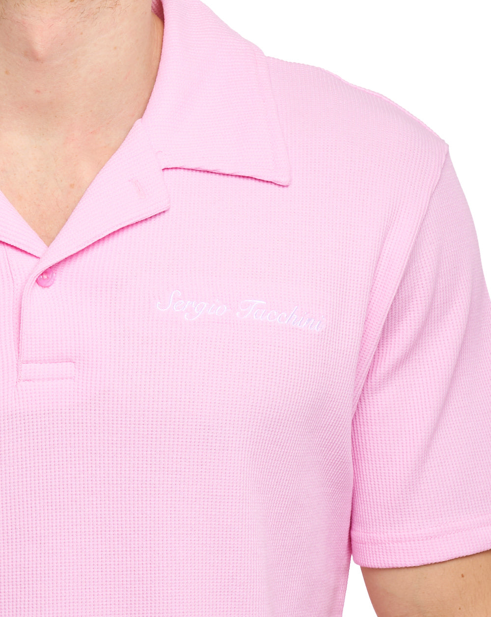 Sergio Tacchini Signature Revere Polo Pink