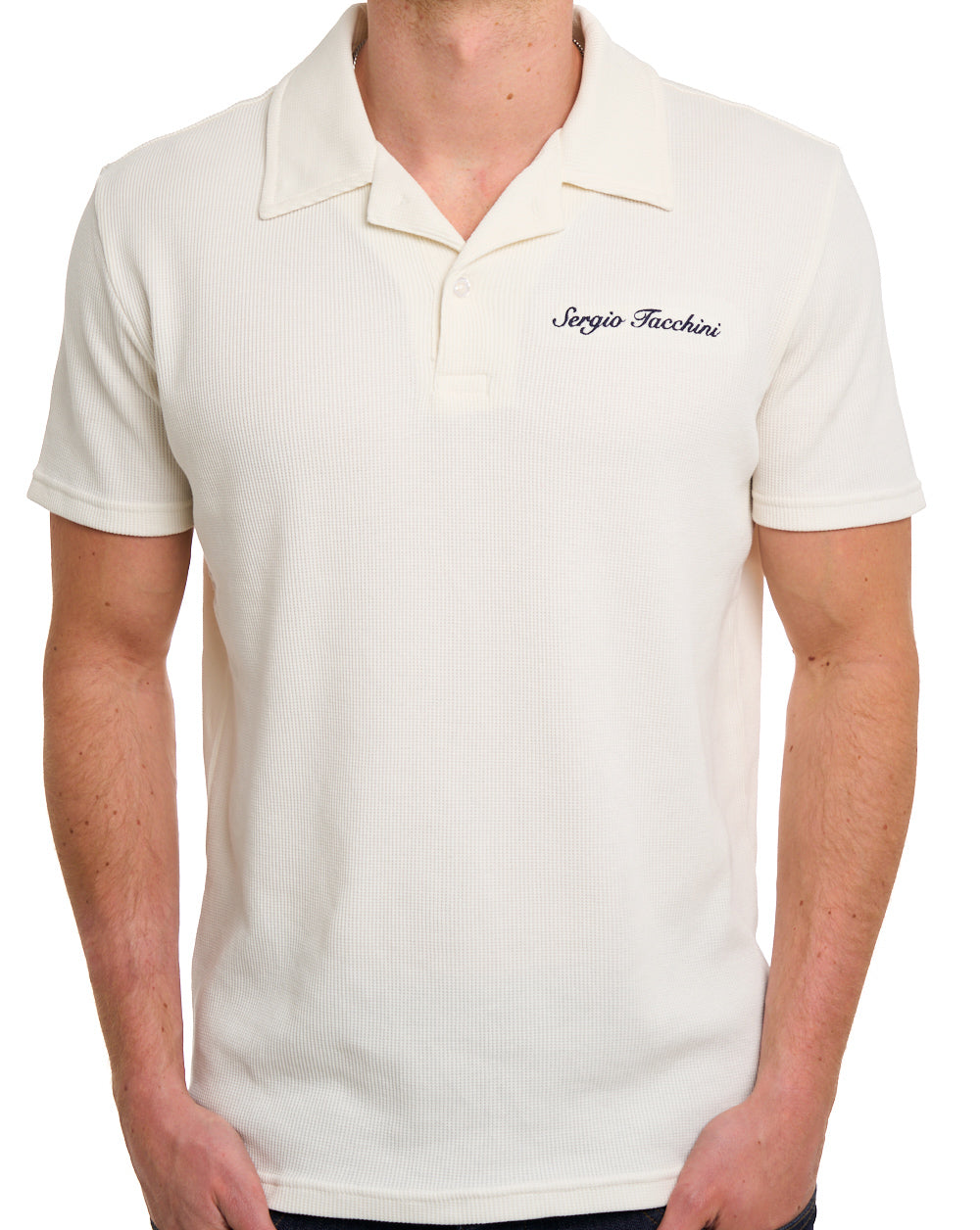 Sergio Tacchini Signature Revere Polo Gardenia