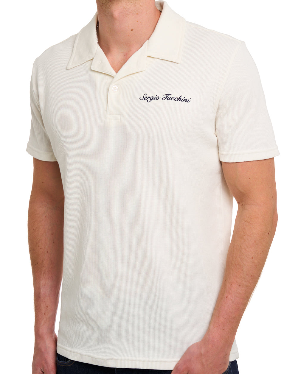 Sergio Tacchini Signature Revere Polo Gardenia
