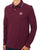 Sergio Tacchini Tipped Long Sleeve Polo Shirt Burgundy