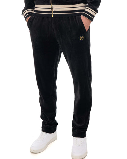Sergio Tacchini Lazzari Velour Track Pant Black