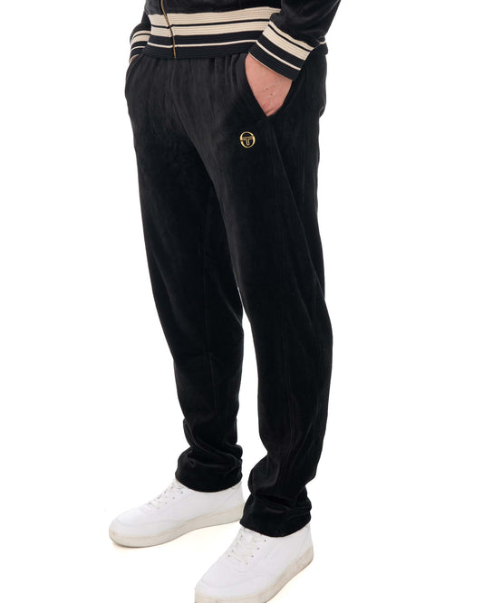 Sergio Tacchini Sergio Tacchini Lazzari Velour Track Pant Black