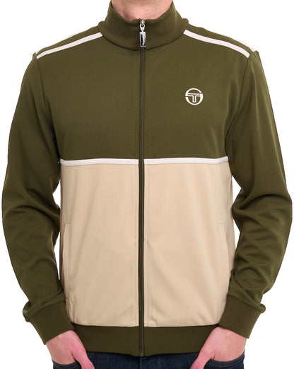 Sergio Tacchini Locchi Track Top Dunkeloliv / Sand