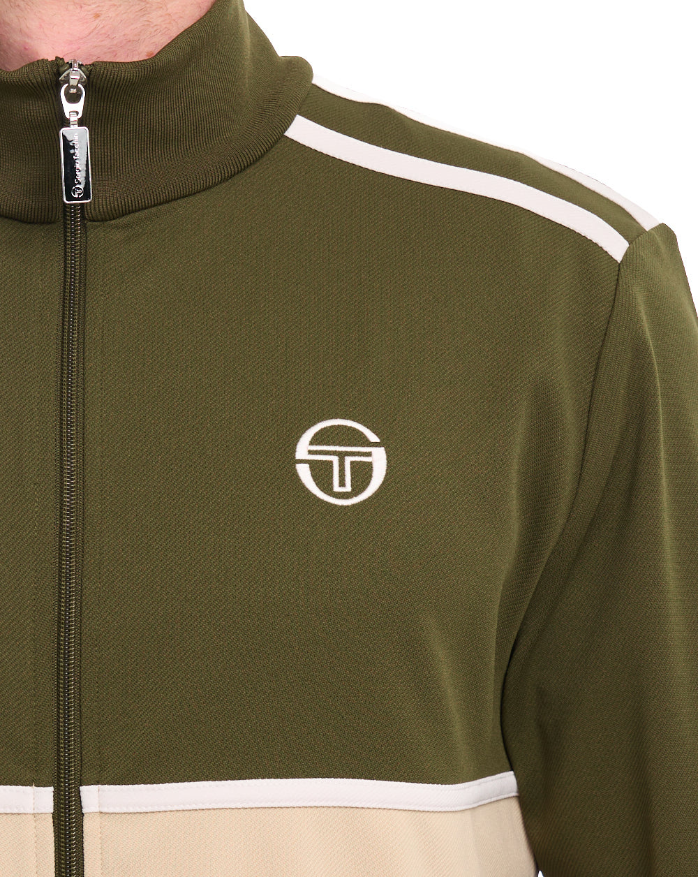 Sergio Tacchini Locchi Track Top Dunkeloliv / Sand