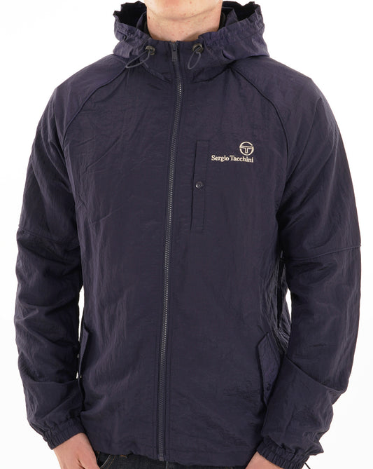Sergio Tacchini Maldini Hooded Jacket Navy Blue