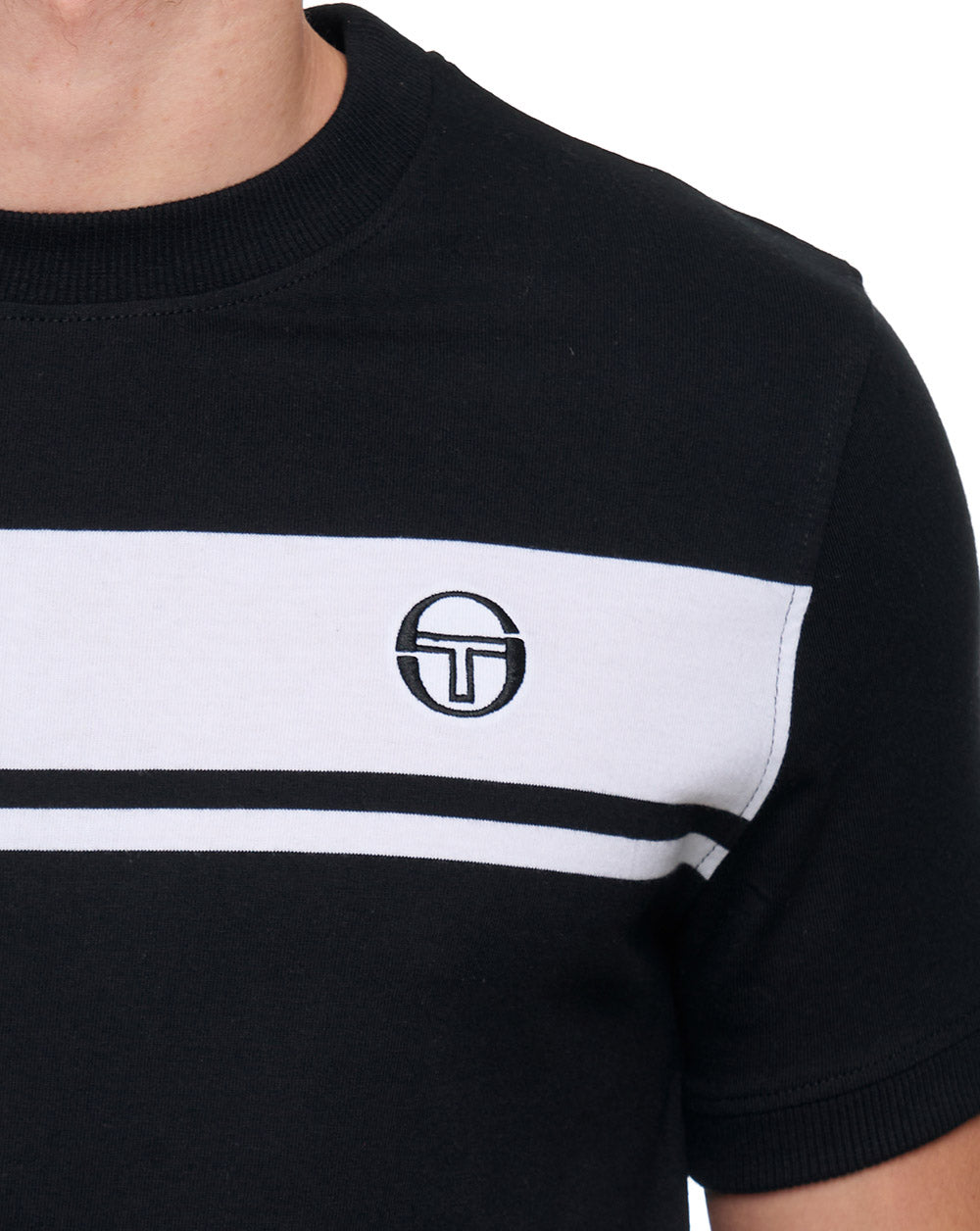 Sergio Tacchini Masters T-Shirt Schwarz/Weiß