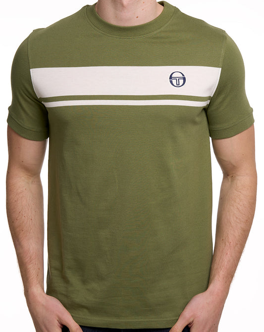Sergio Tacchini Sergio Tacchini Masters T-Shirt Lodengrün/Gardenia