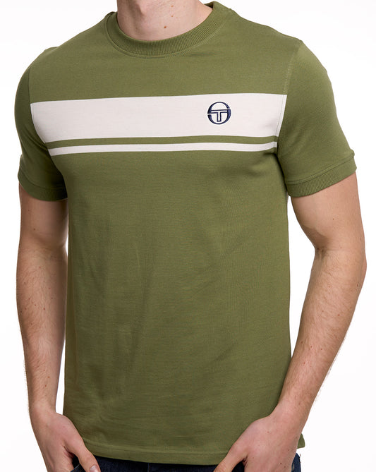 Sergio Tacchini Sergio Tacchini Masters T-Shirt Lodengrün/Gardenia