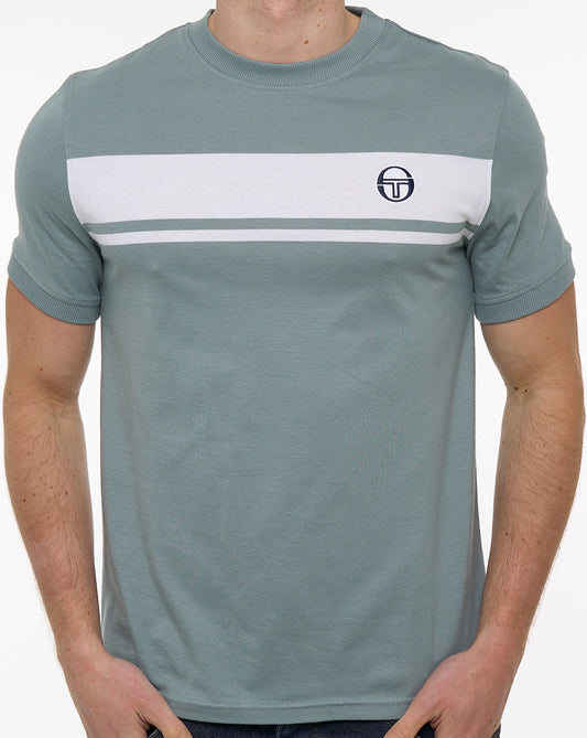 Sergio Tacchini Masters T-Shirt Blei/Weiß