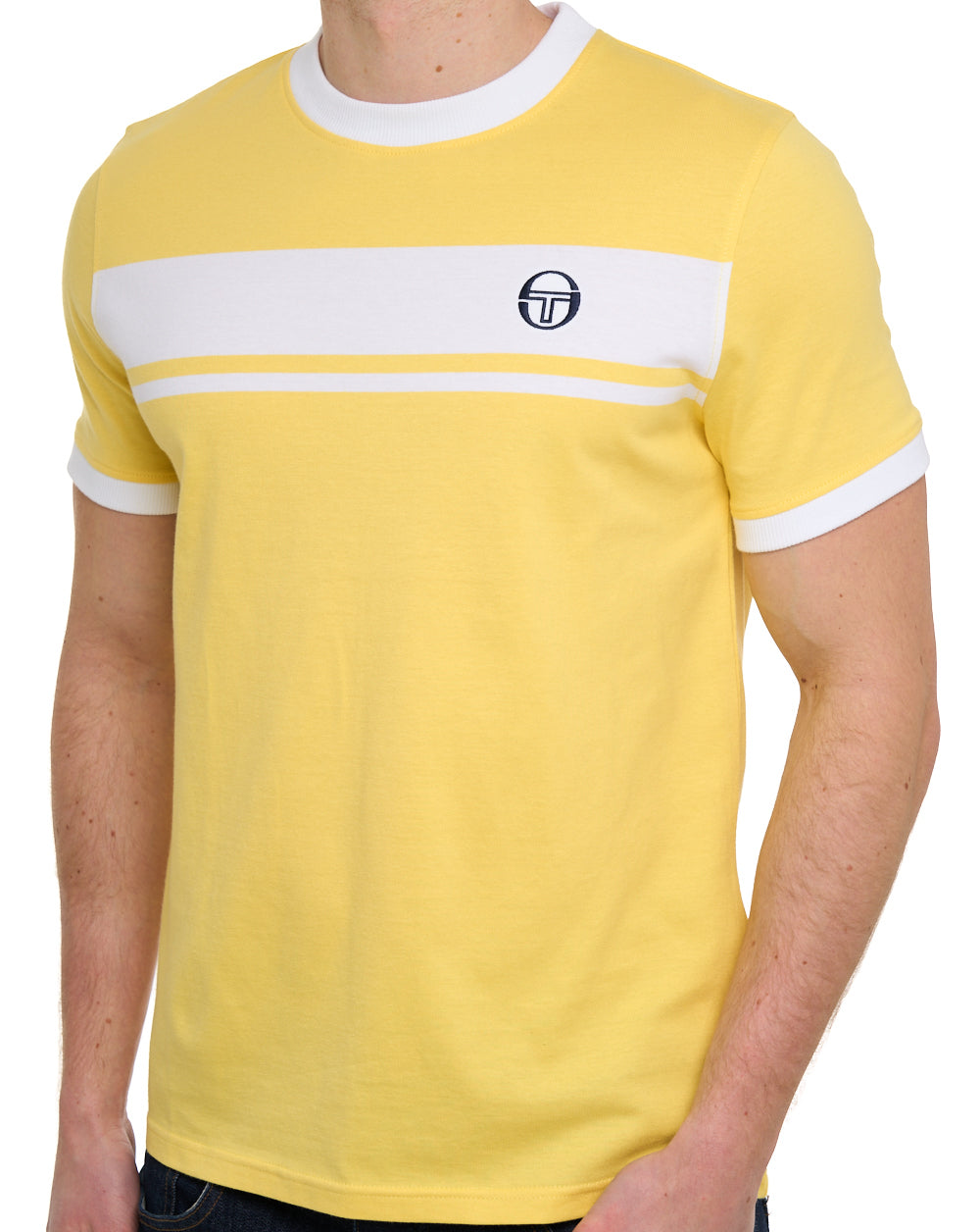 Sergio Tacchini Masters T-Shirt Gelb/Weiß