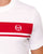 Sergio Tacchini Masters T Shirt White/Dark Red