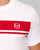 Sergio Tacchini Masters T-Shirt Weiß/Dunkelrot