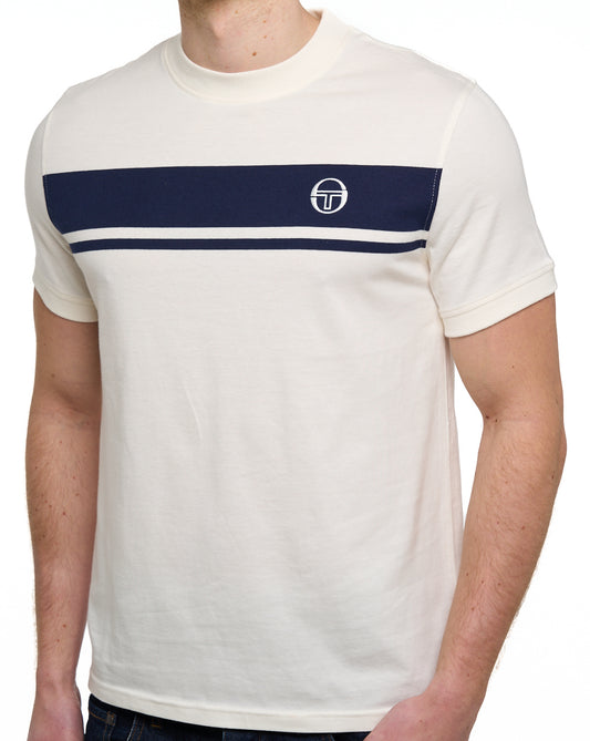 Sergio Tacchini Sergio Tacchini Masters T-Shirt Gardenia/Marineblau