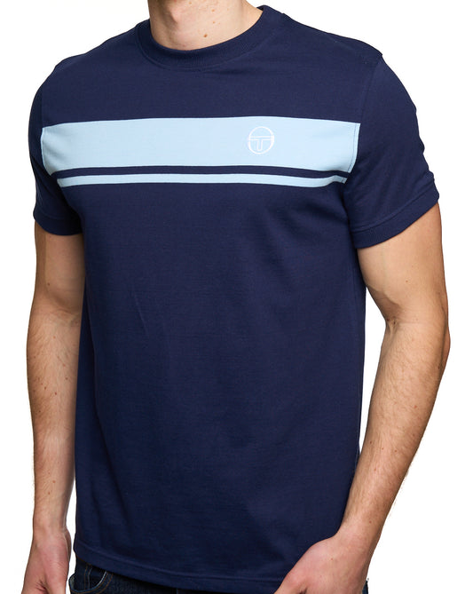 Sergio Tacchini Sergio Tacchini Masters T-Shirt Marineblau/Hellblau