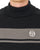 Sergio Tacchini Masters Rollkragenpullover Schwarz/Grau