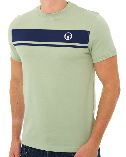Sergio Tacchini Sergio Tacchini Masters T Shirt Desert Sage/Navy Blue