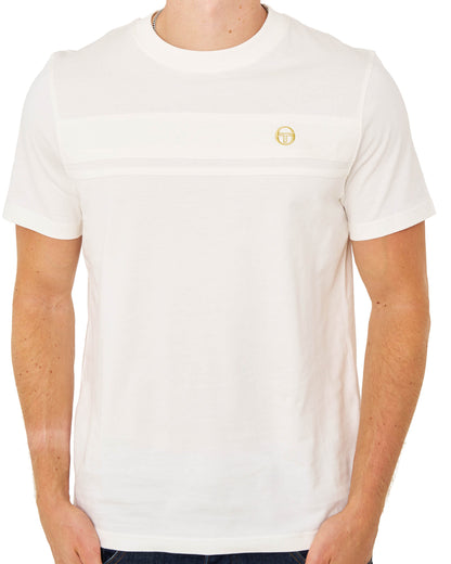 Sergio Tacchini Tonal Masters T Shirt Gardenia