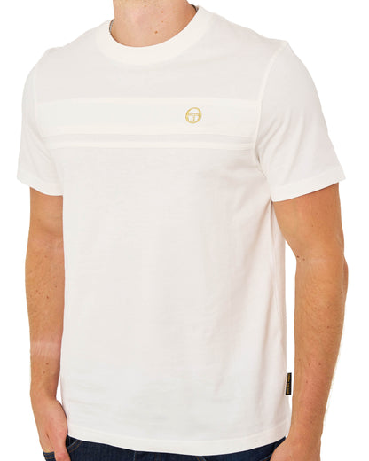 Sergio Tacchini Tonal Masters T Shirt Gardenia