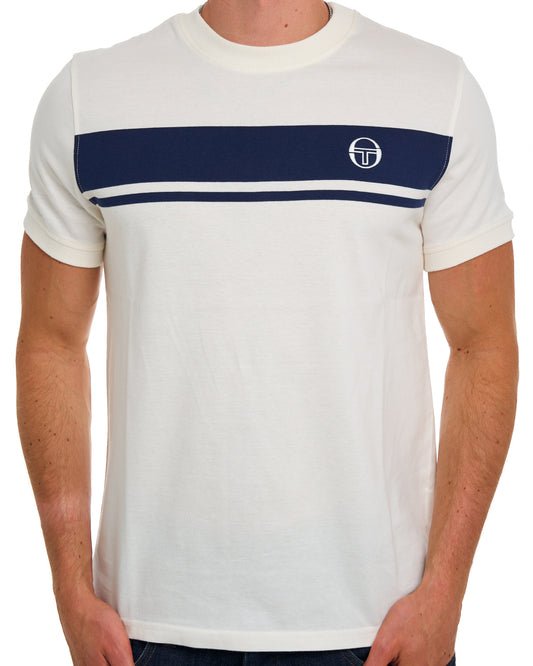 Sergio Tacchini Sergio Tacchini Masters T-Shirt Gardenia/Marineblau