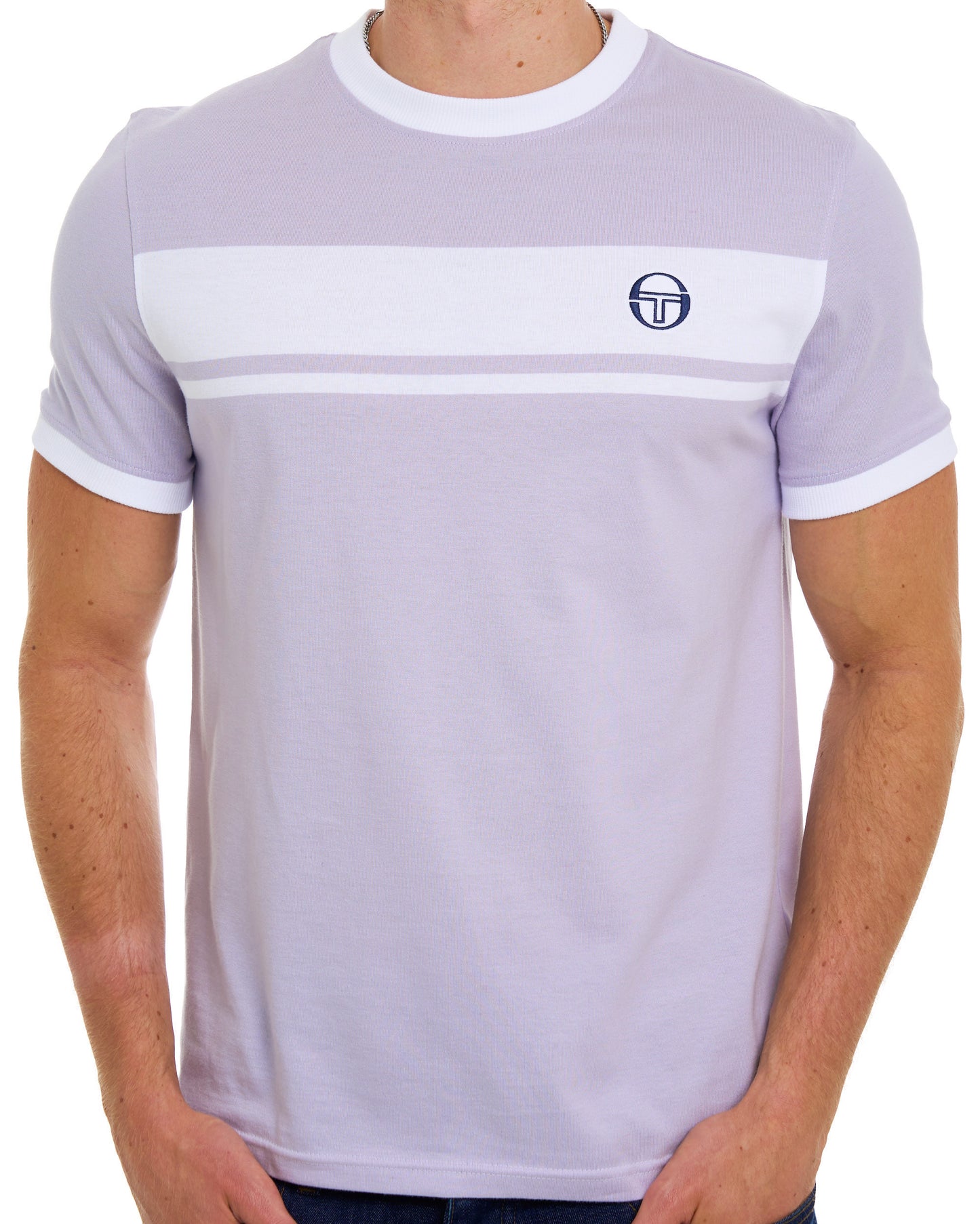 Sergio Tacchini Masters T-Shirt Distel/Weiß